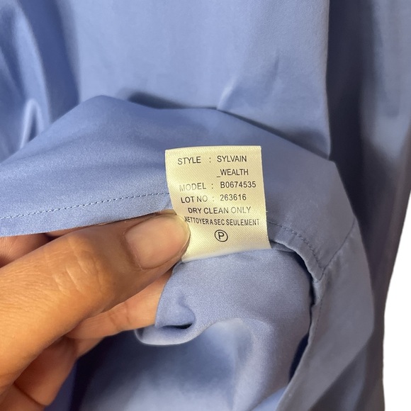 Theory Men's "Sylvain Wealth" Button Down Long Sleeve Shirt Size Large - Picture 4 of 5